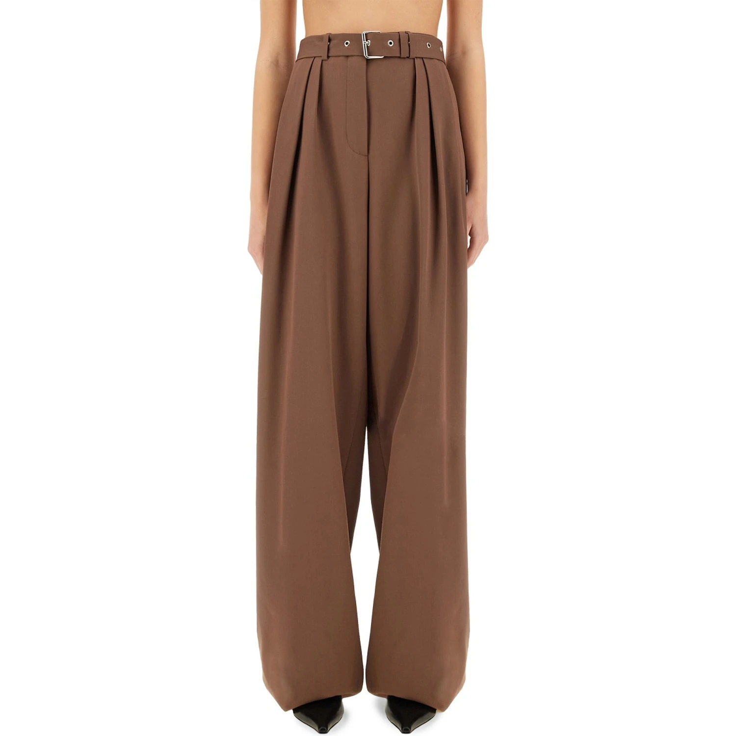 WIDE-LEG PANTS WITH BELT