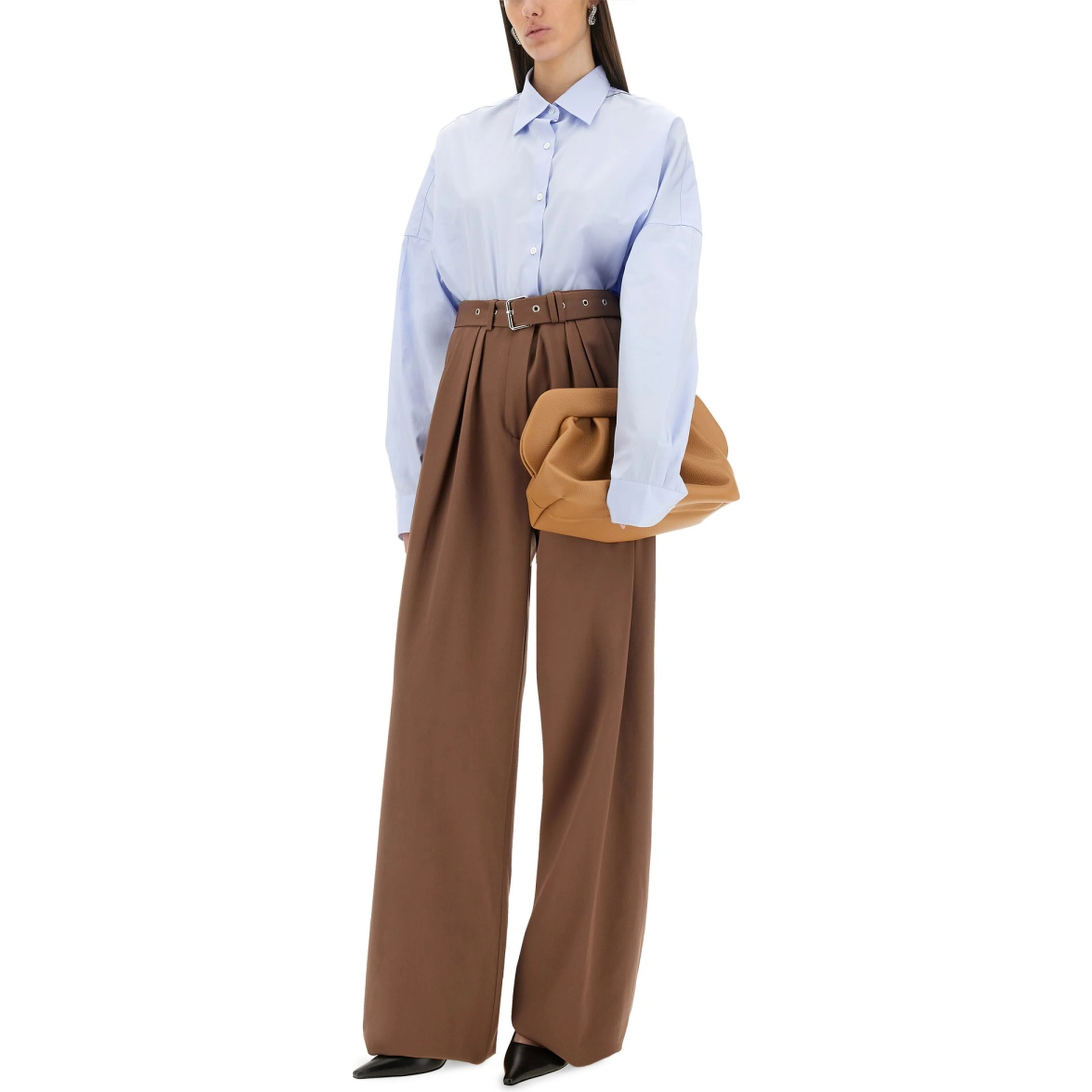 WIDE-LEG PANTS WITH BELT