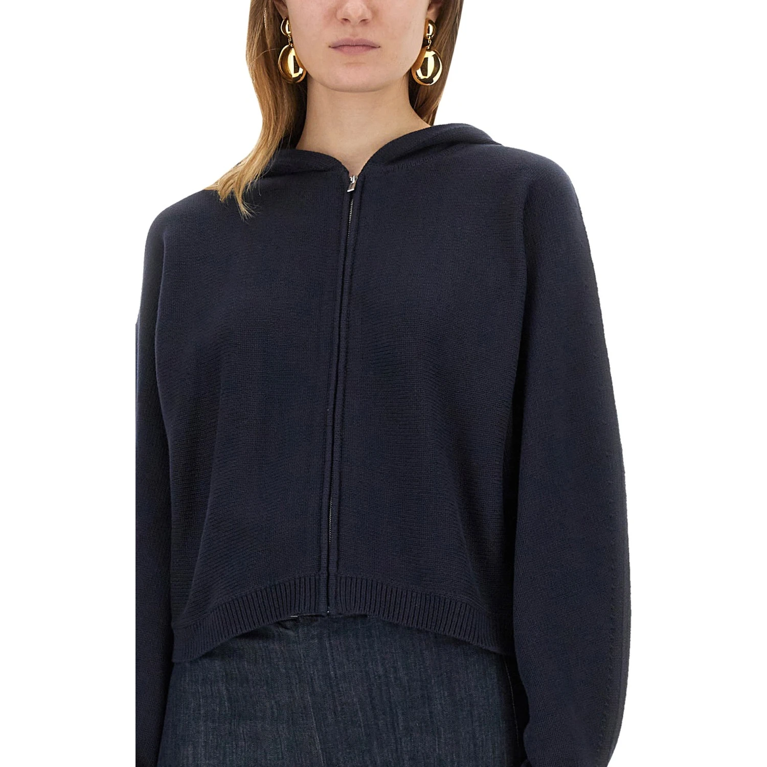 KNIT SWEATSHIRT WITH ZIPPER