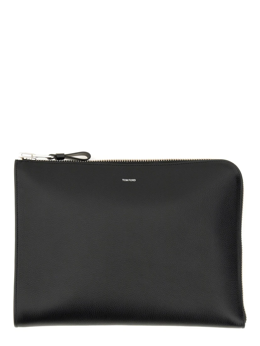 ZIPPERED LEATHER PORTFOLIO