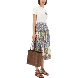 PAISLEY PRINT MIDI SKIRT