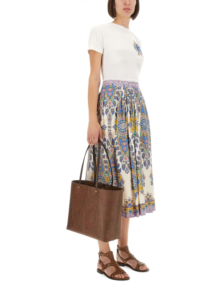 PAISLEY PRINT MIDI SKIRT alternative