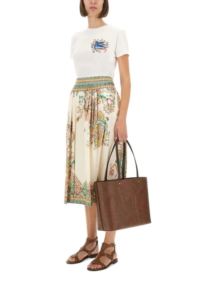 PAISLEY PRINT MIDI SKIRT alternative