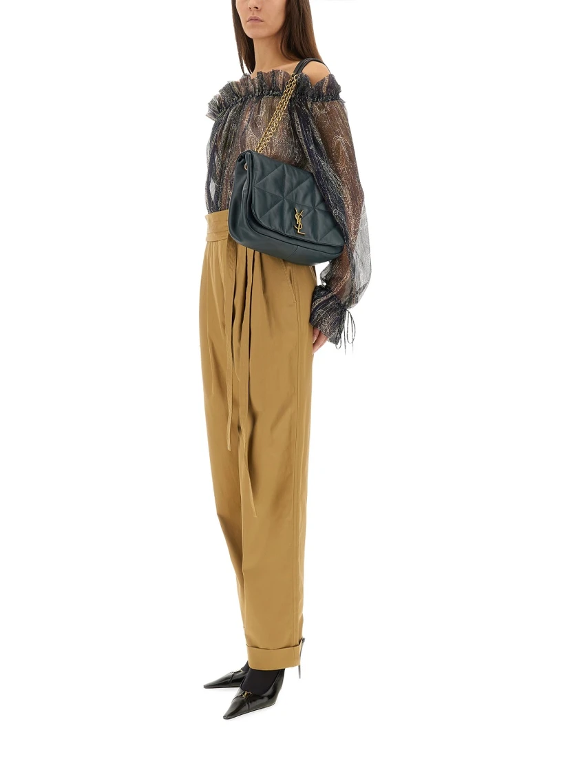 LUREX SILK CREPONNE TOP