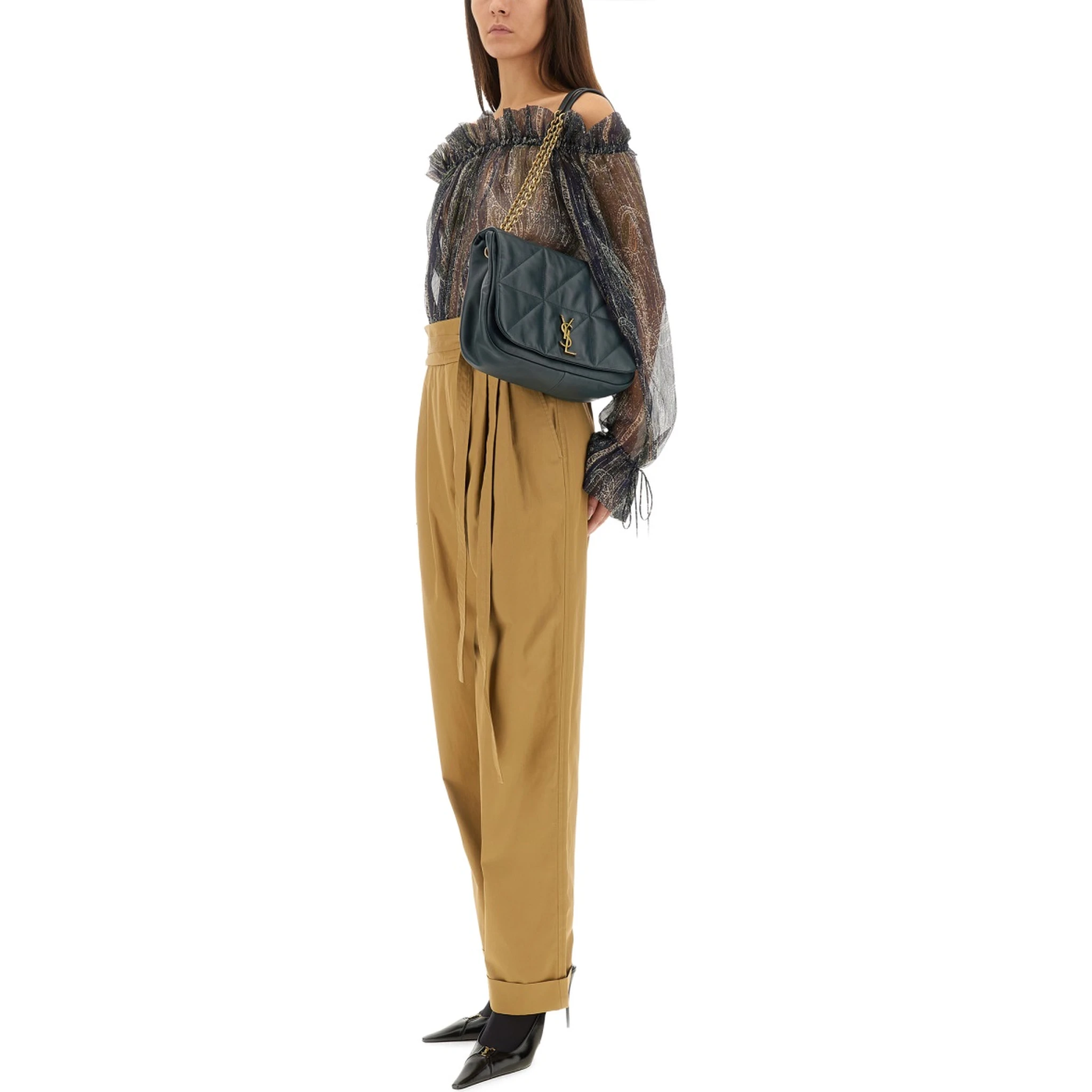 LUREX SILK CREPONNE TOP