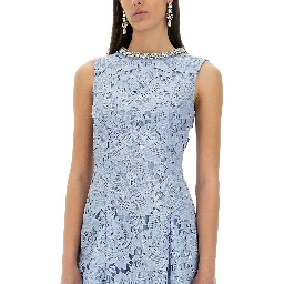 FLORAL LACE MINI DRESS