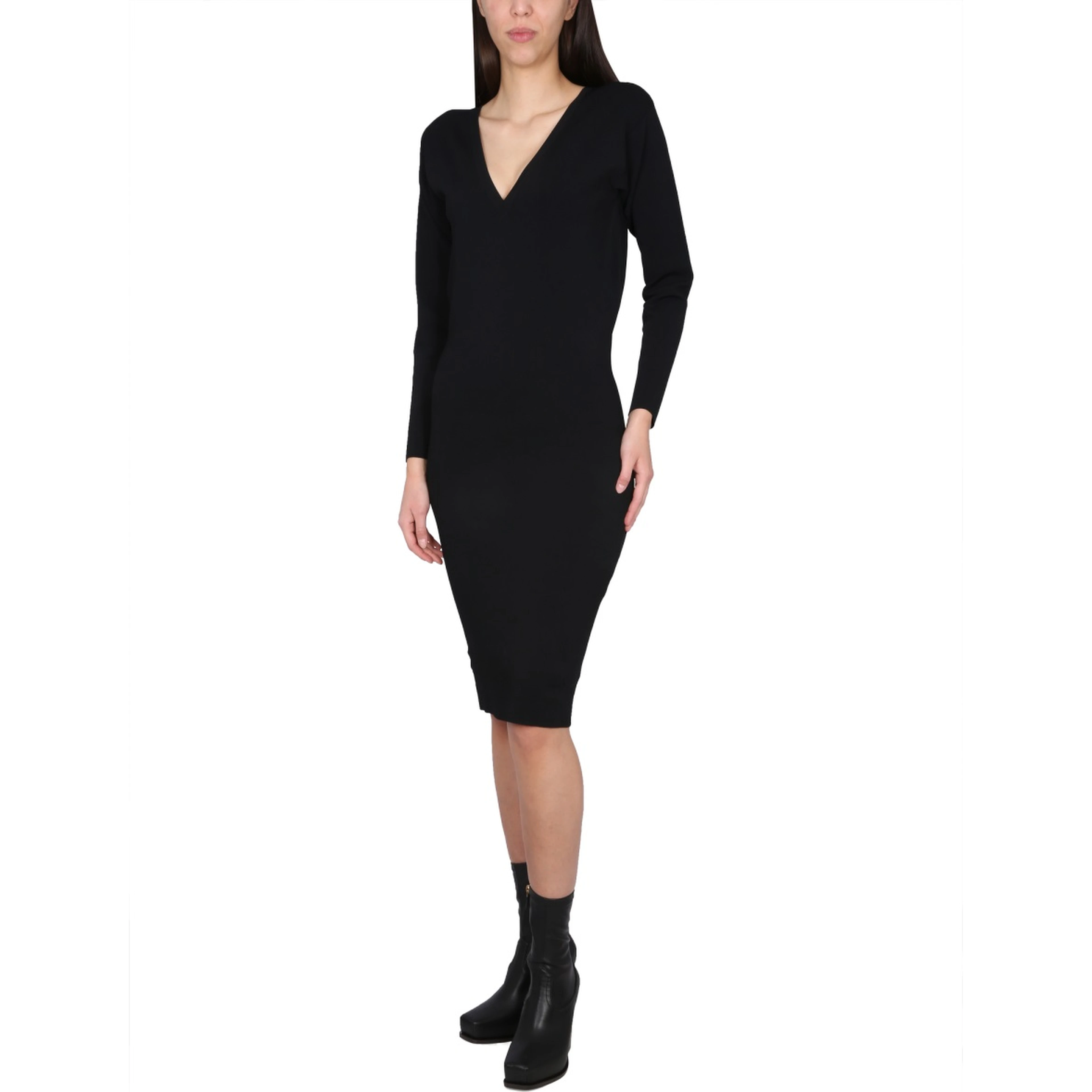 V-NECK DRESS