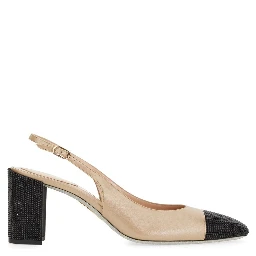 SLING BACK WITH RHINESTONES