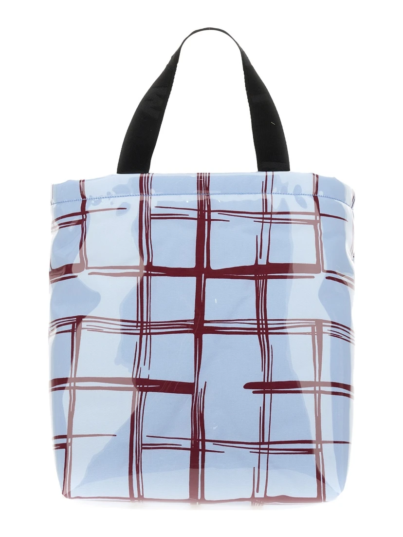 COATED CANVAS TOTE BAG