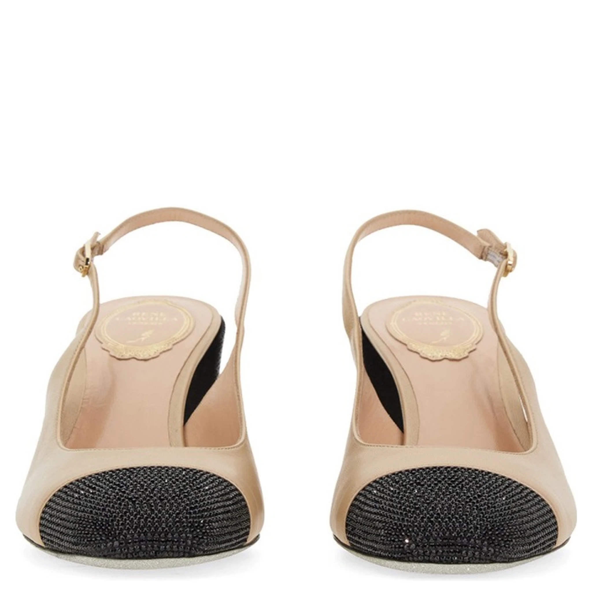 SLING BACK WITH RHINESTONES