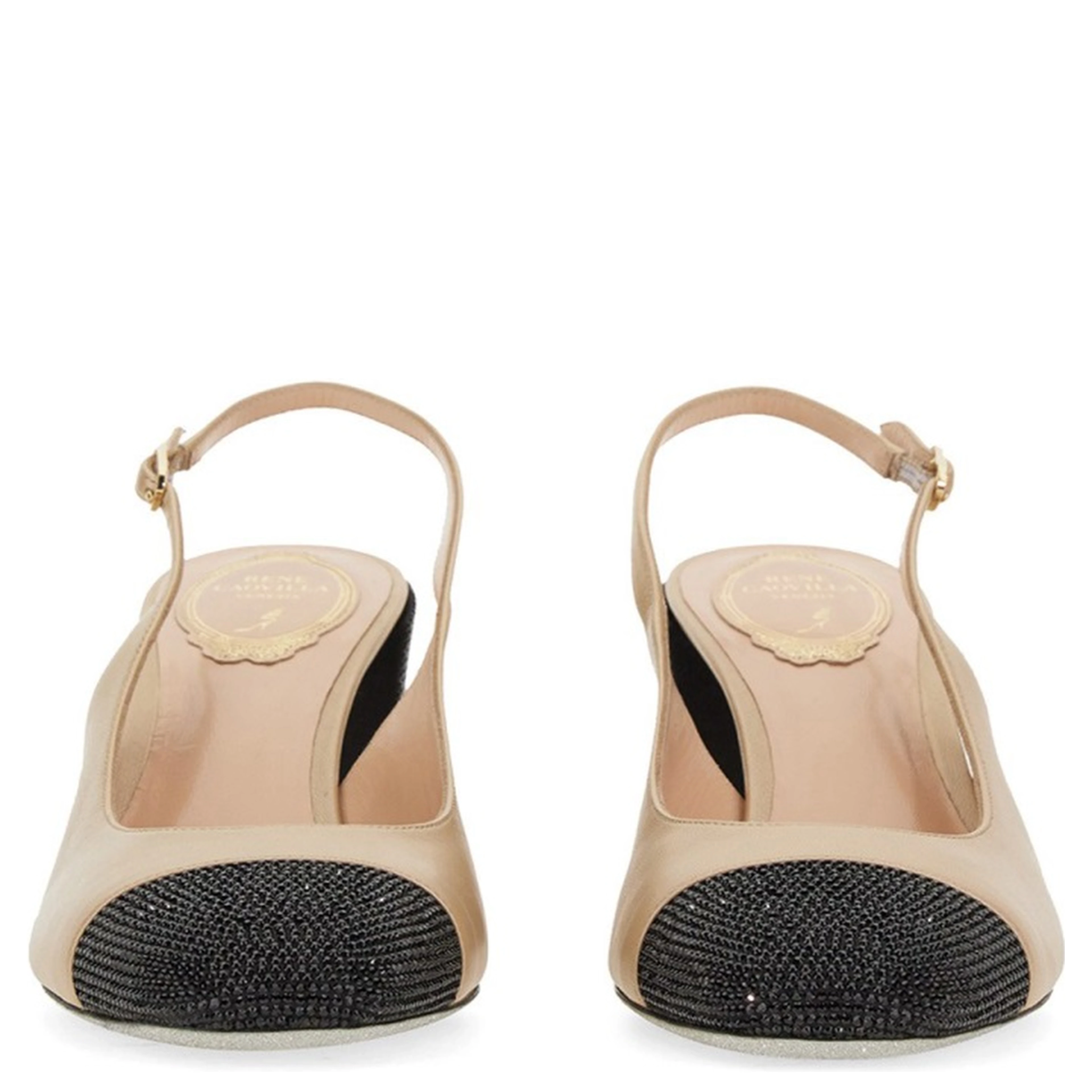 SLING BACK WITH RHINESTONES