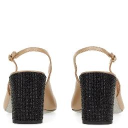 SLING BACK WITH RHINESTONES