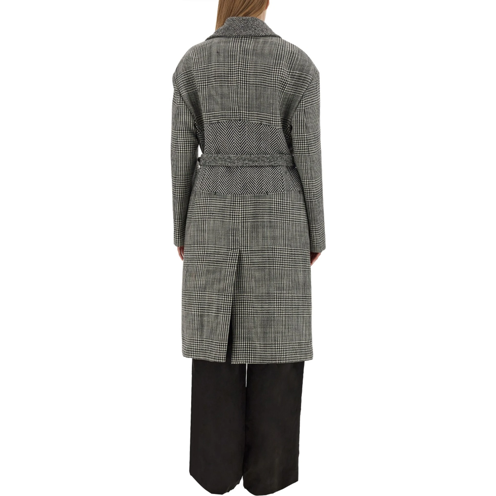 WOOL PATCHWORK COAT