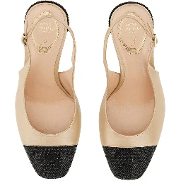 SLING BACK WITH RHINESTONES