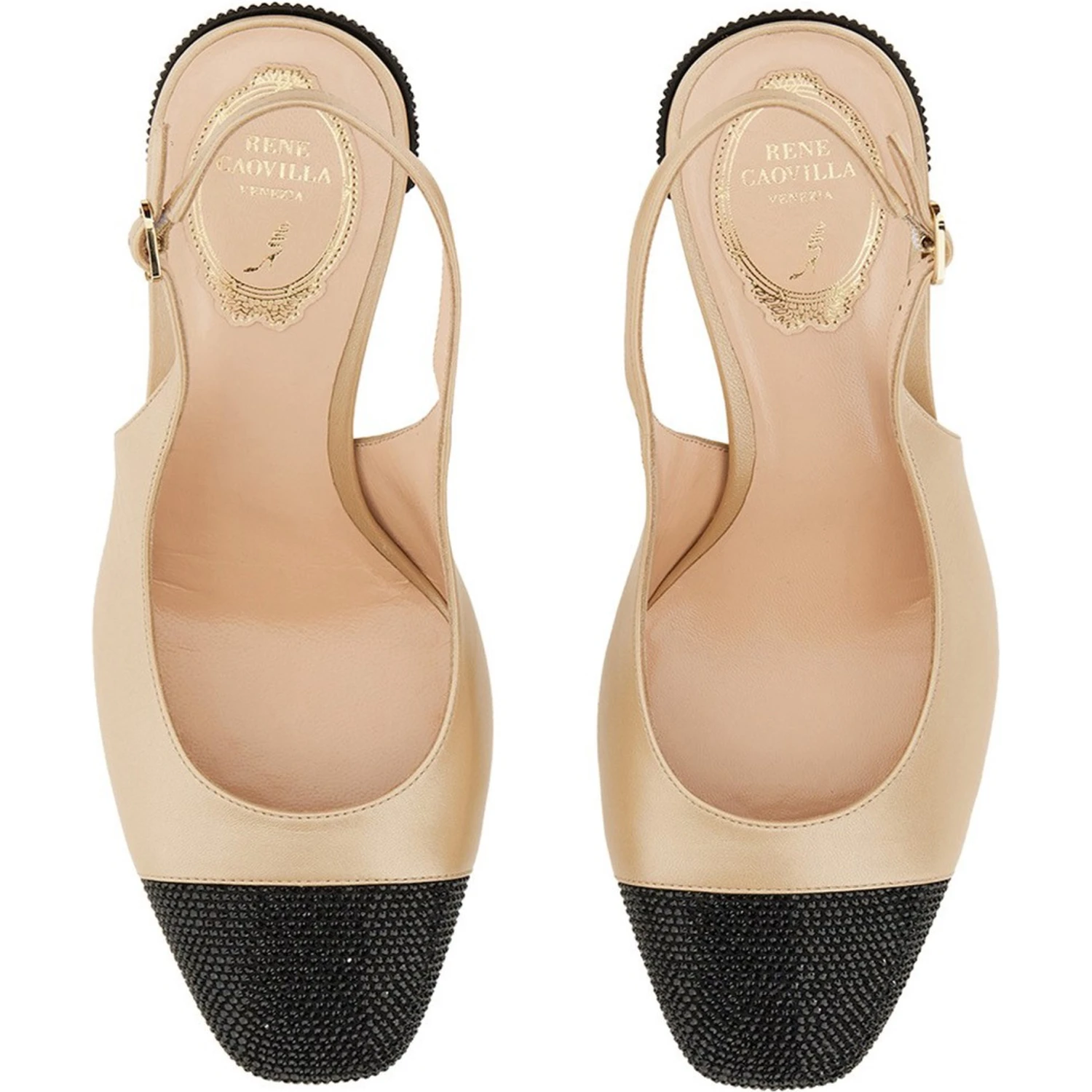 SLING BACK WITH RHINESTONES
