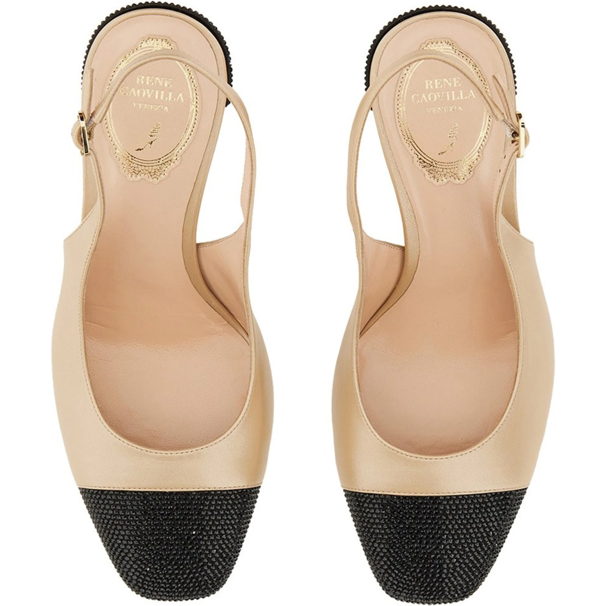 SLING BACK WITH RHINESTONES