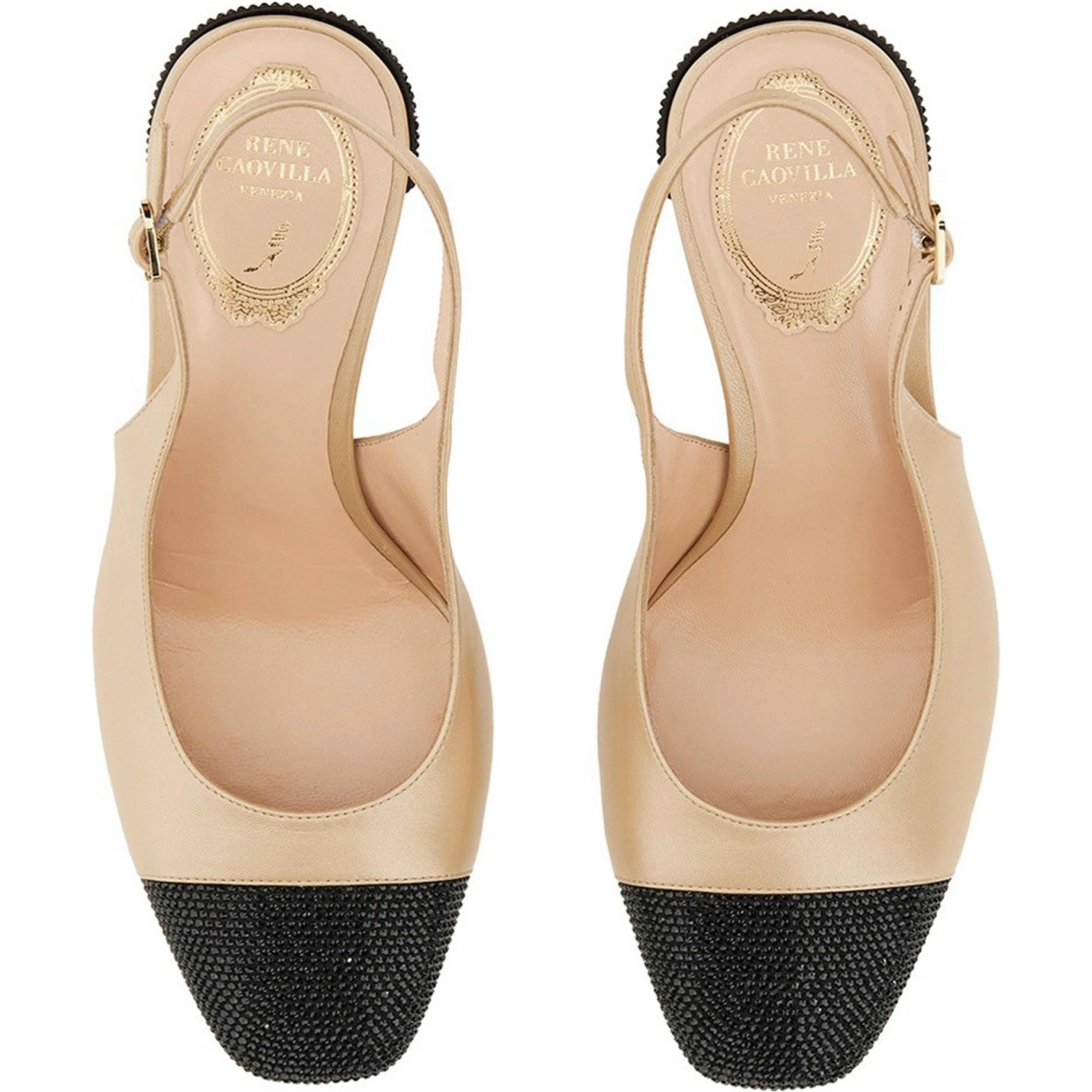 SLING BACK WITH RHINESTONES