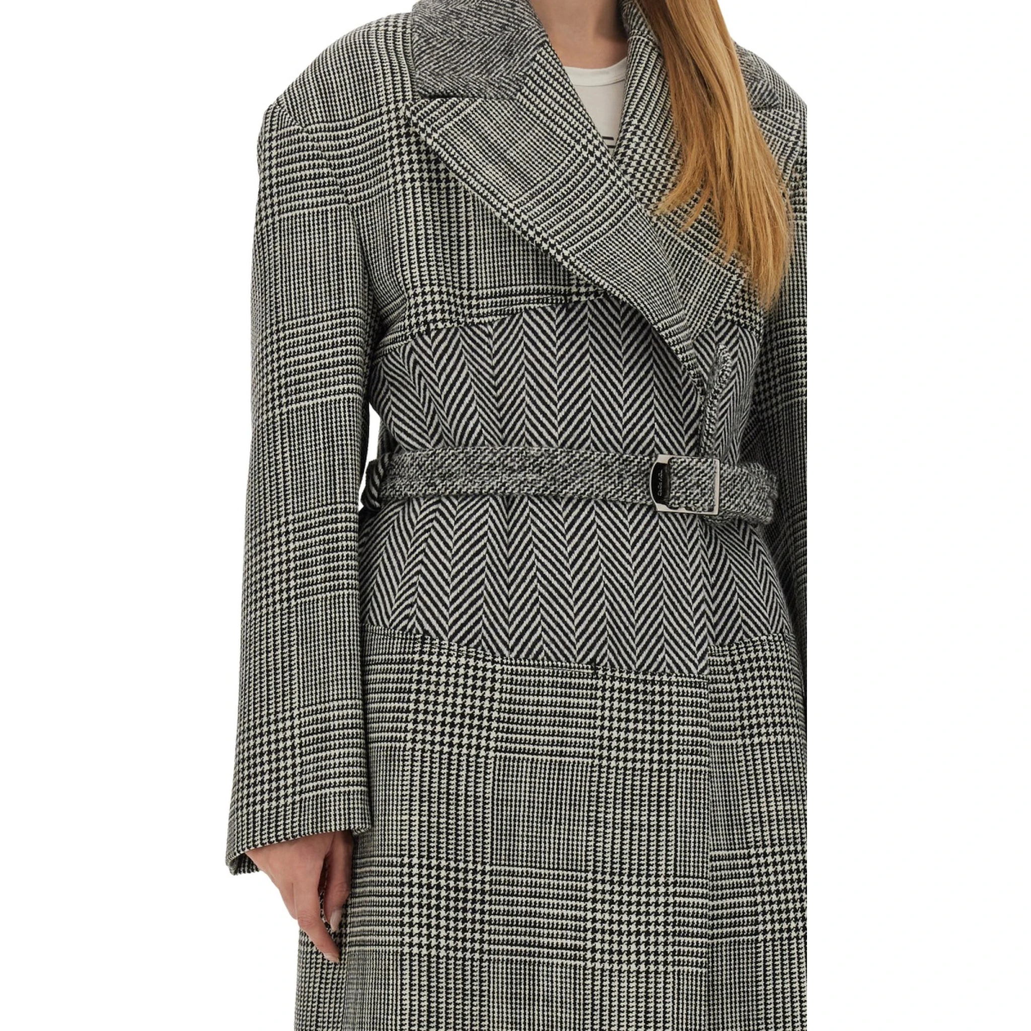 WOOL PATCHWORK COAT