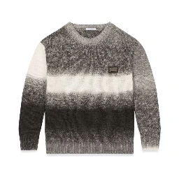 melange crew neck pullover