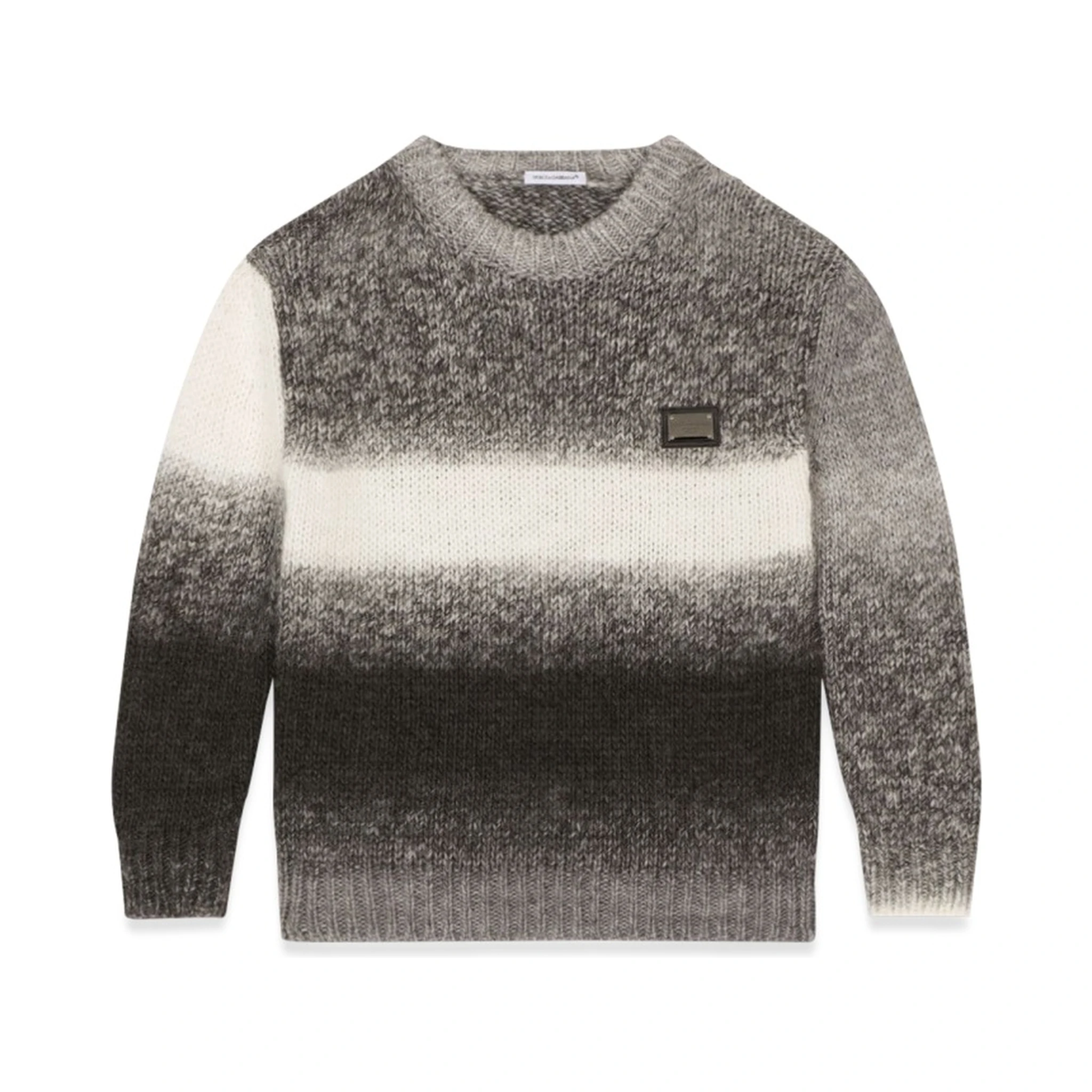 melange crew neck pullover