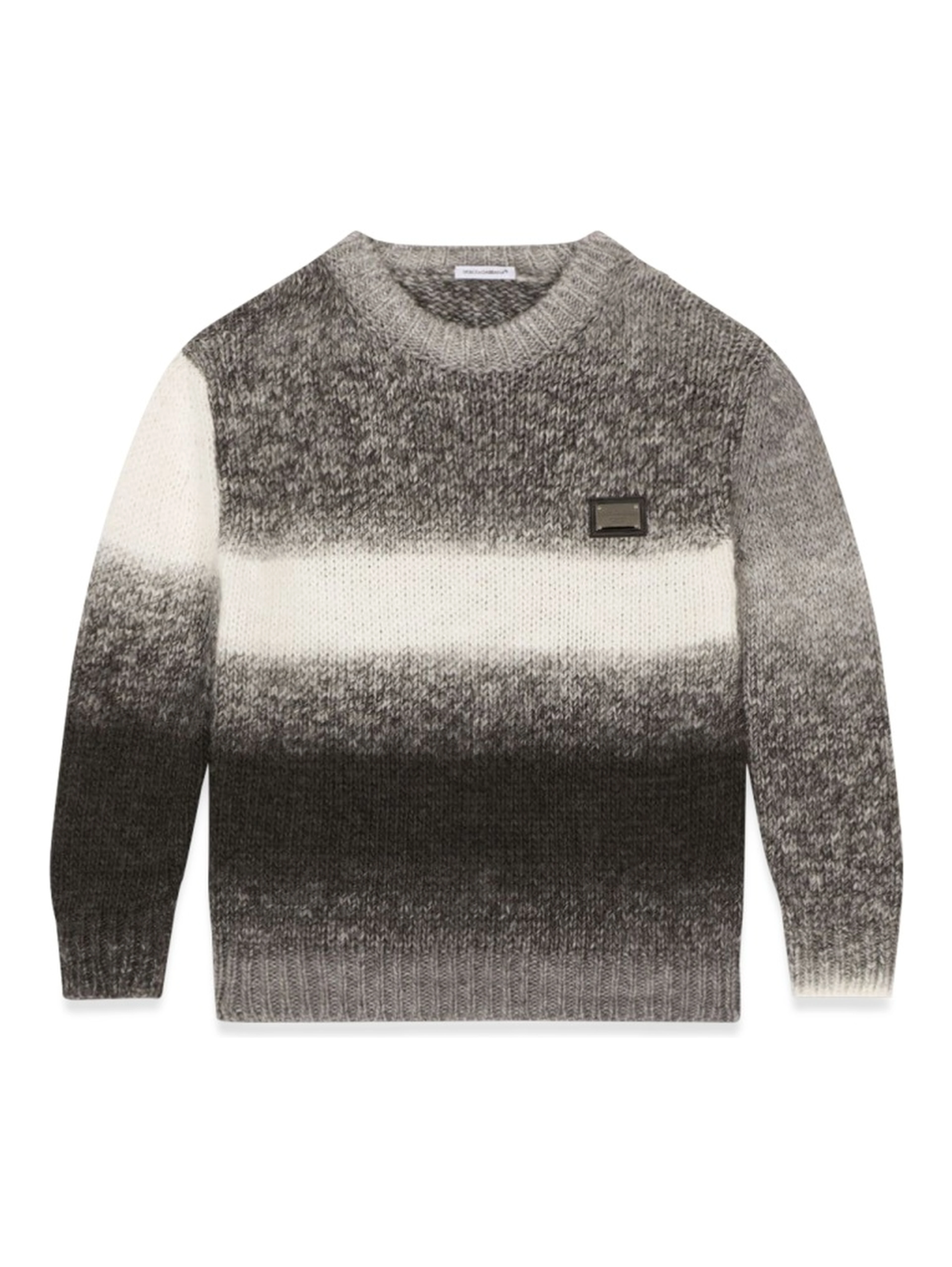 melange crew neck pullover