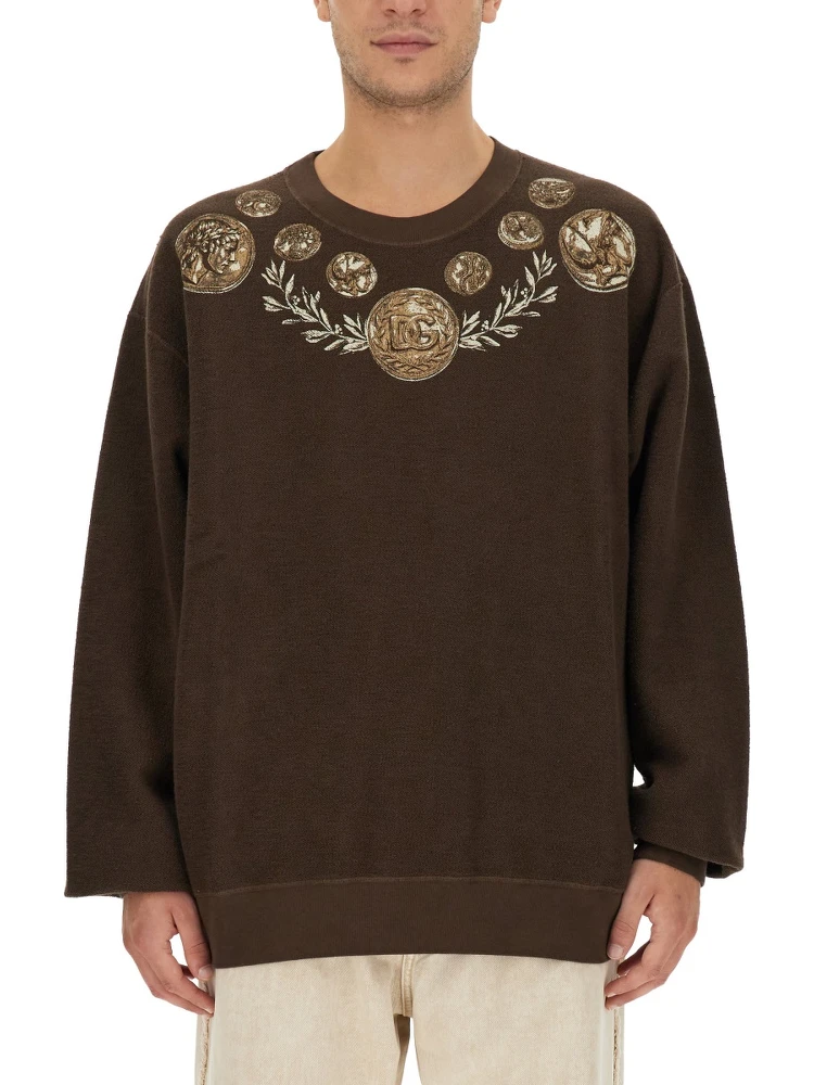 COIN PRINT SWEATSHIRT