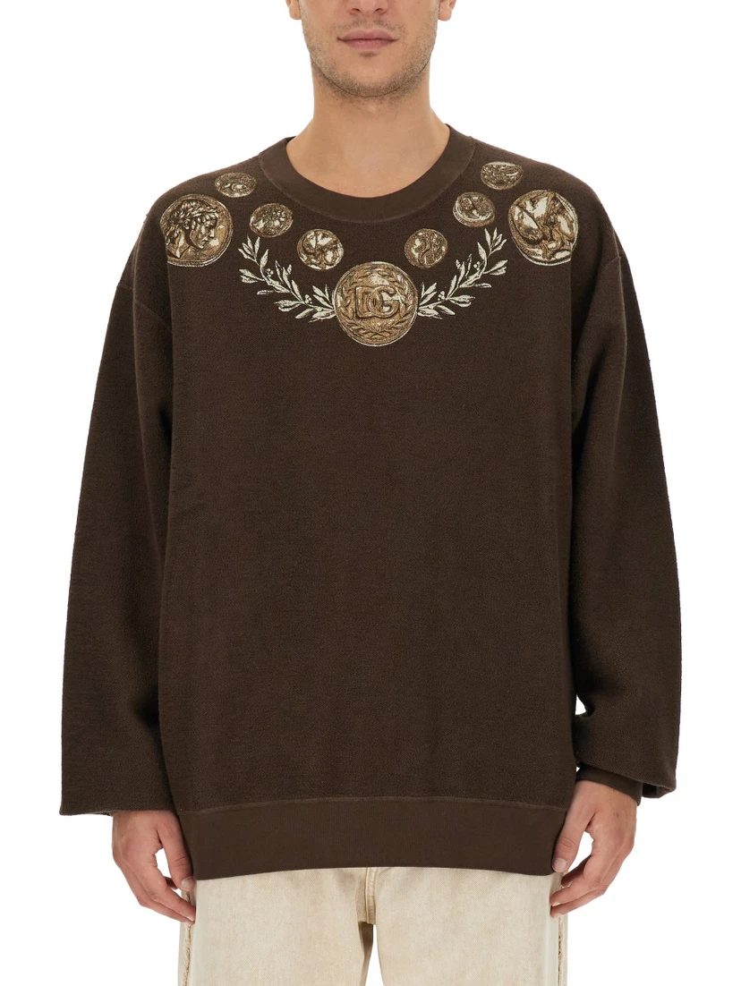 COIN PRINT SWEATSHIRT