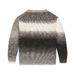 melange crew neck pullover