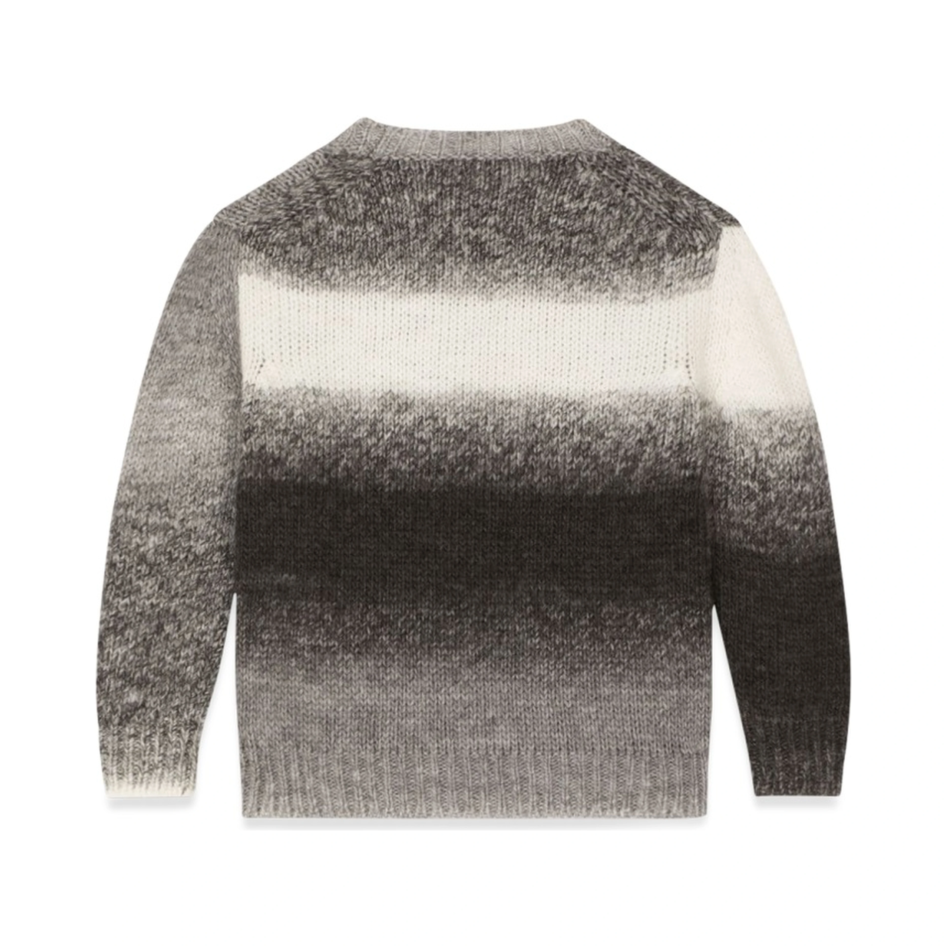 melange crew neck pullover