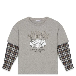 t-shirt prairie sleeves checks