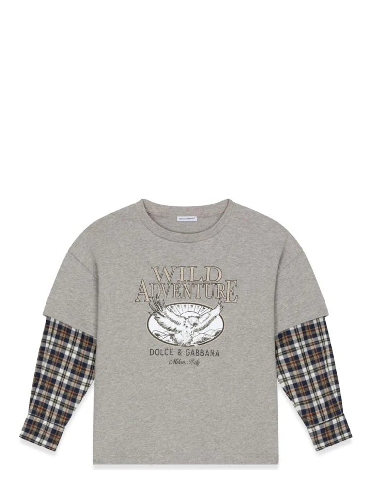 t-shirt prairie sleeves checks