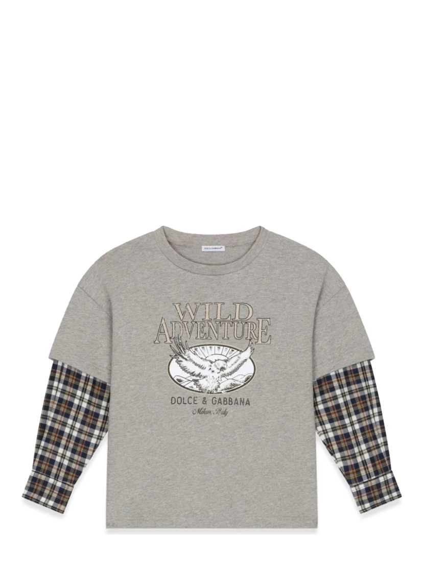 t-shirt prairie sleeves checks