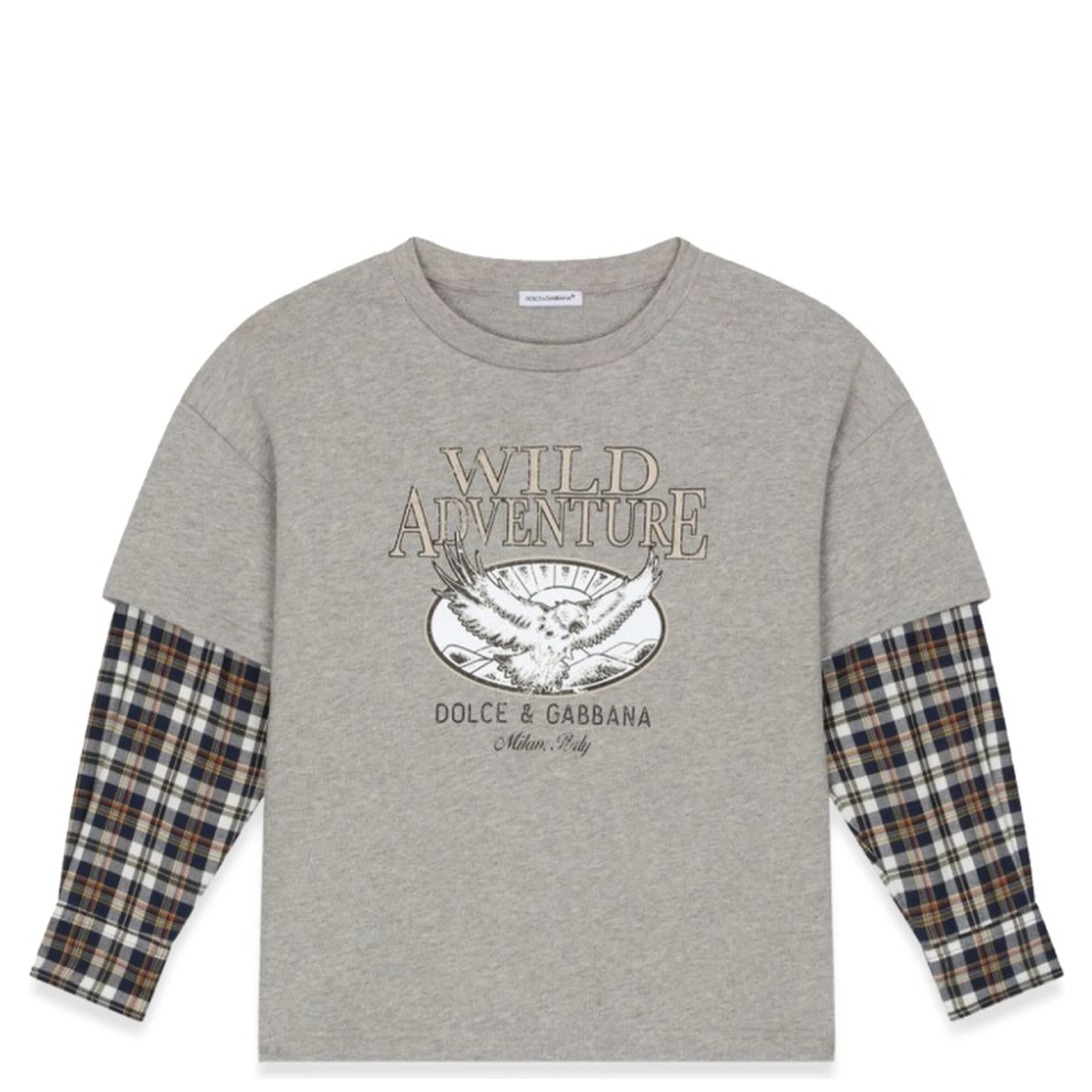 t-shirt prairie sleeves checks
