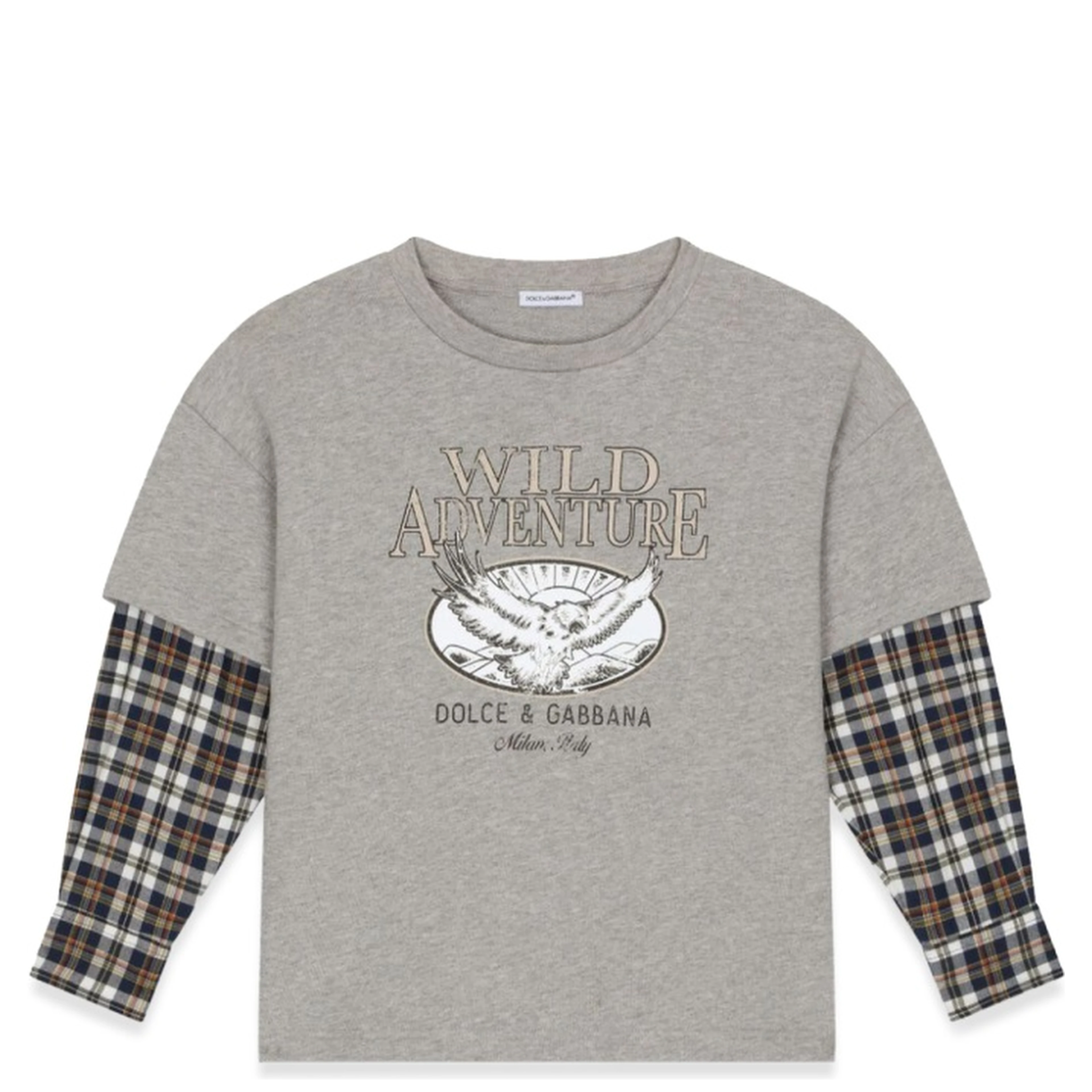 t-shirt prairie sleeves checks