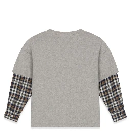 t-shirt prairie sleeves checks