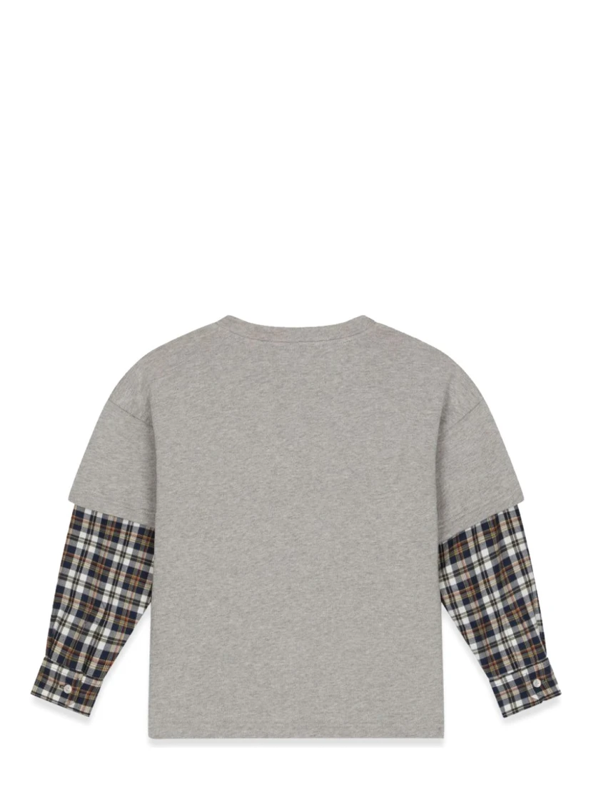 t-shirt prairie sleeves checks