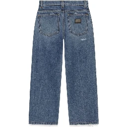 worn effect jeans