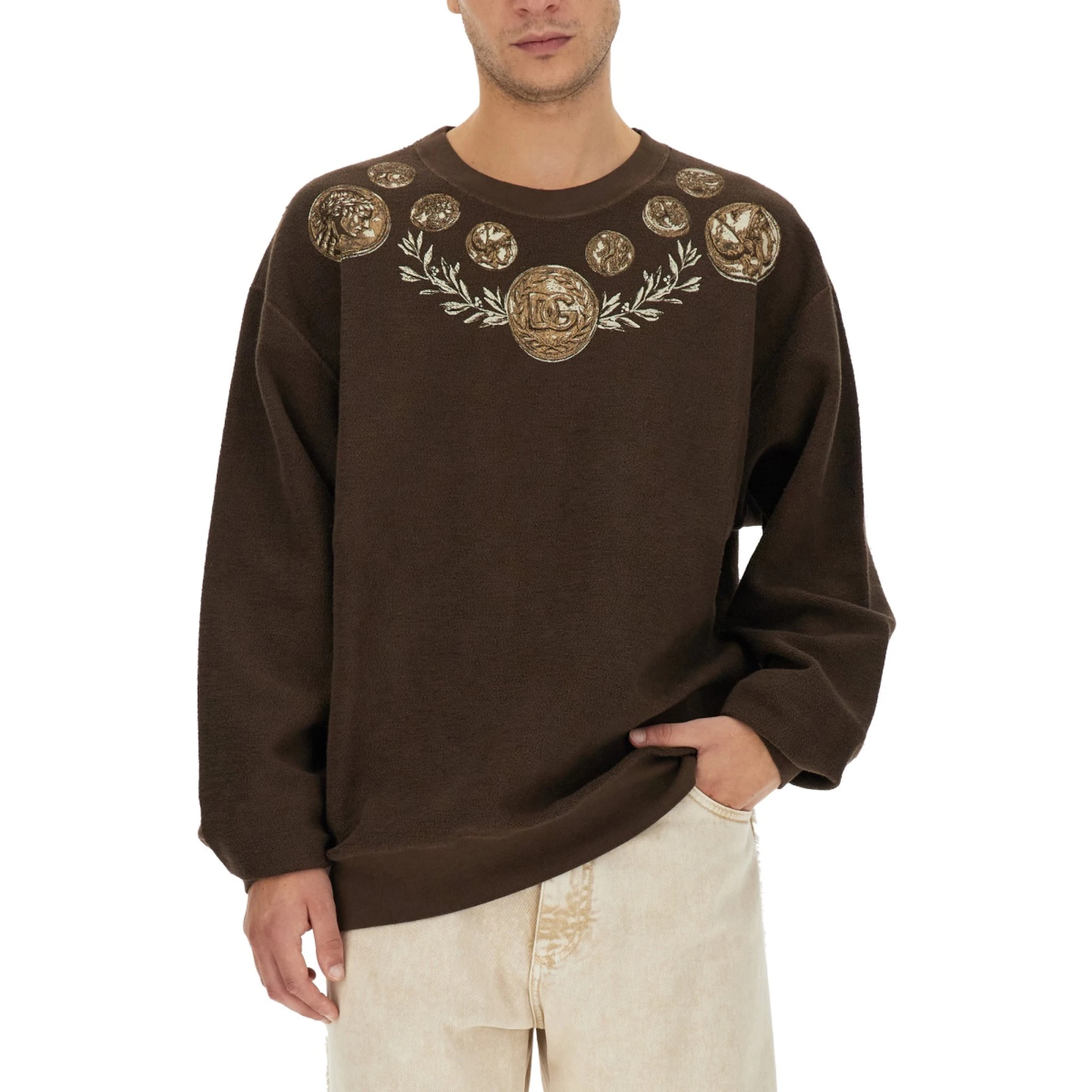 COIN PRINT SWEATSHIRT
