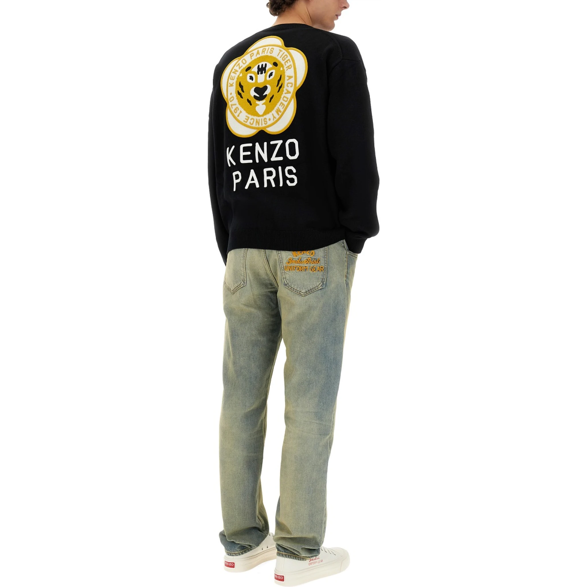CARDIGAN WITH EMBROIDERED TIGER ACADEMY
