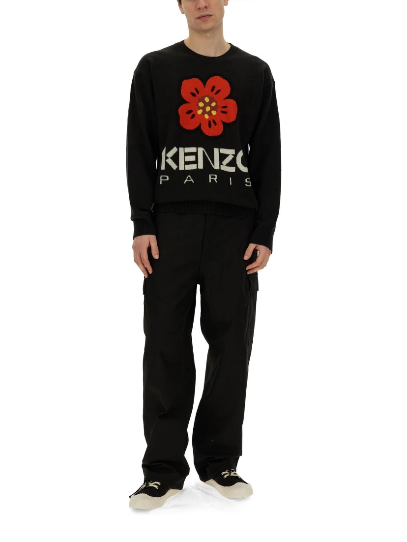 JERSEY WITH EMBROIDERY BOKE FLOWER