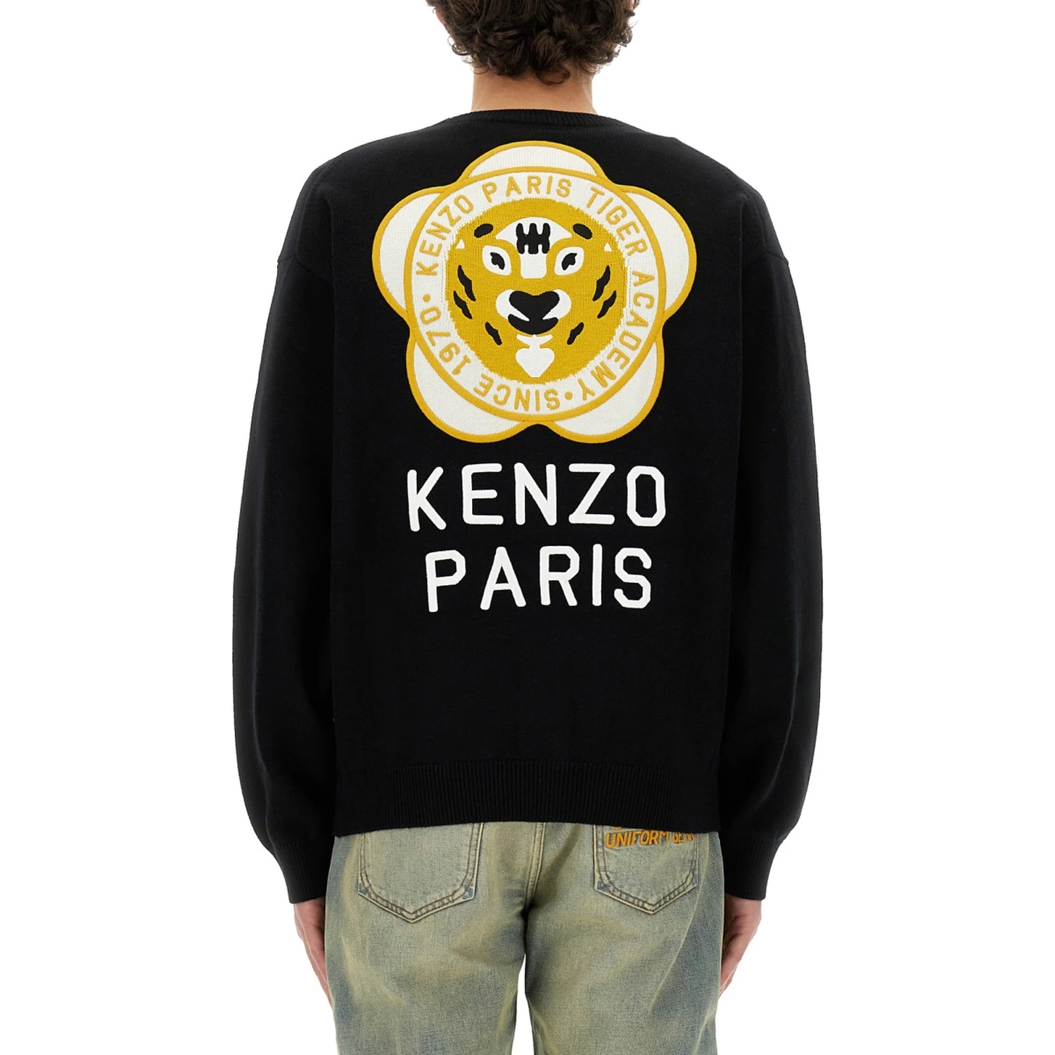 CARDIGAN WITH EMBROIDERED TIGER ACADEMY
