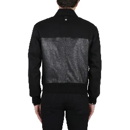 LEATHER BOMBER JACKET