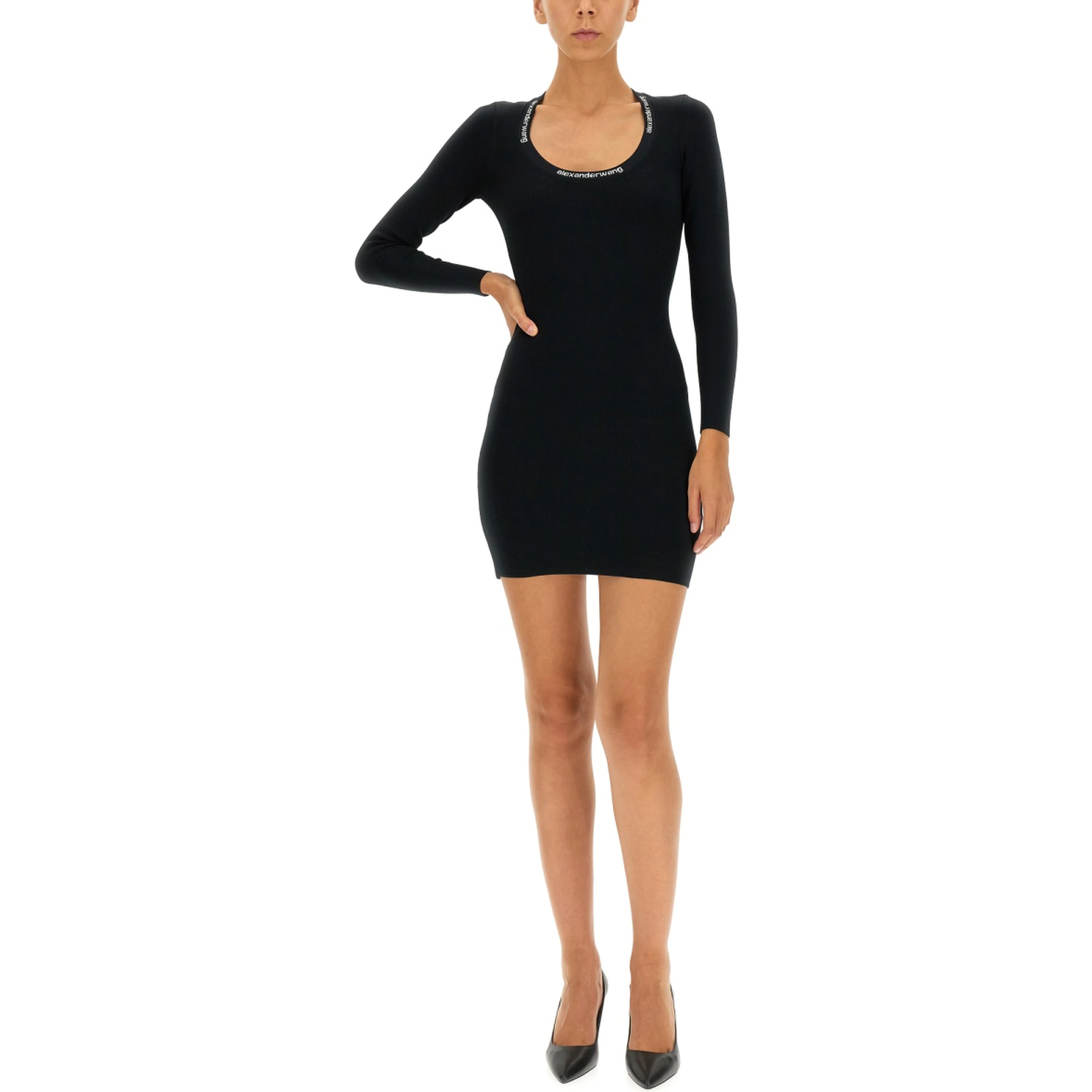JACQUARD LOGO DRESS