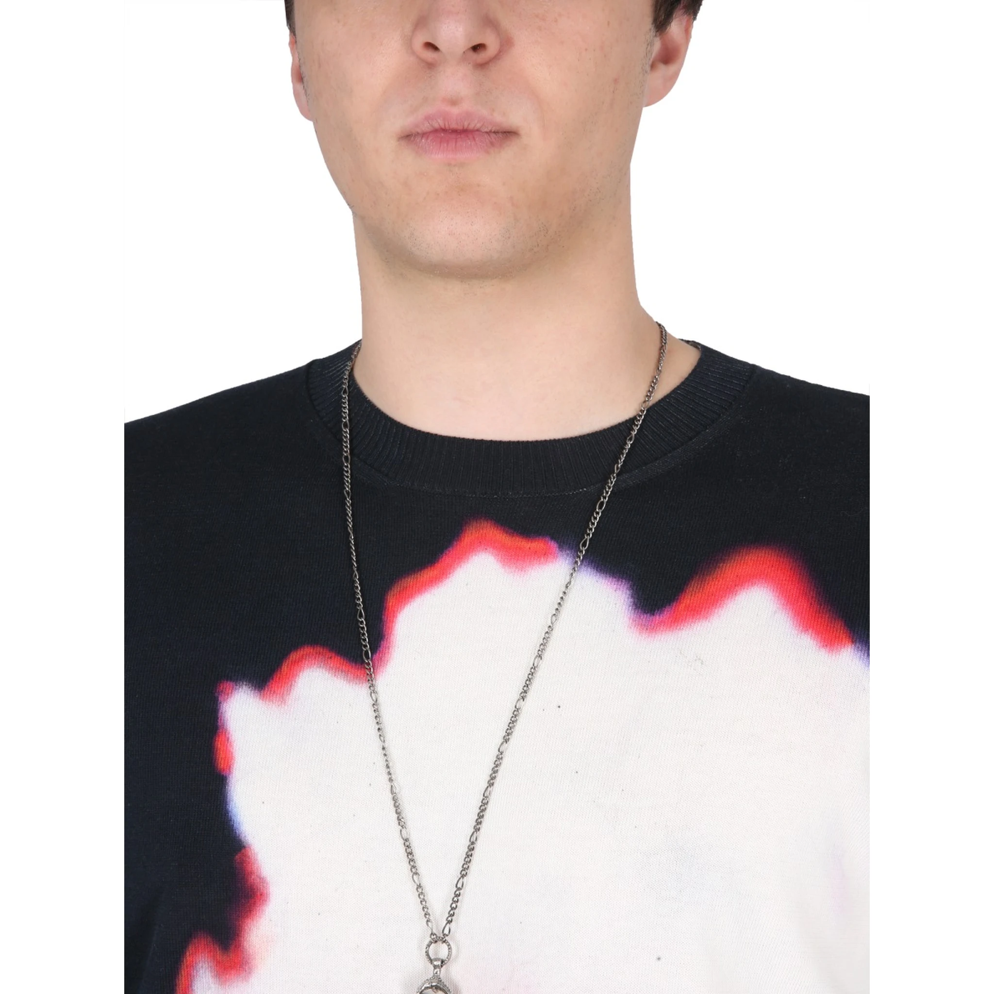 JERSEY WITH SOLARISED FLOWER PRINT