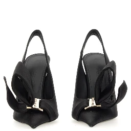 SANDAL WITH ASYMMETRICAL BOW