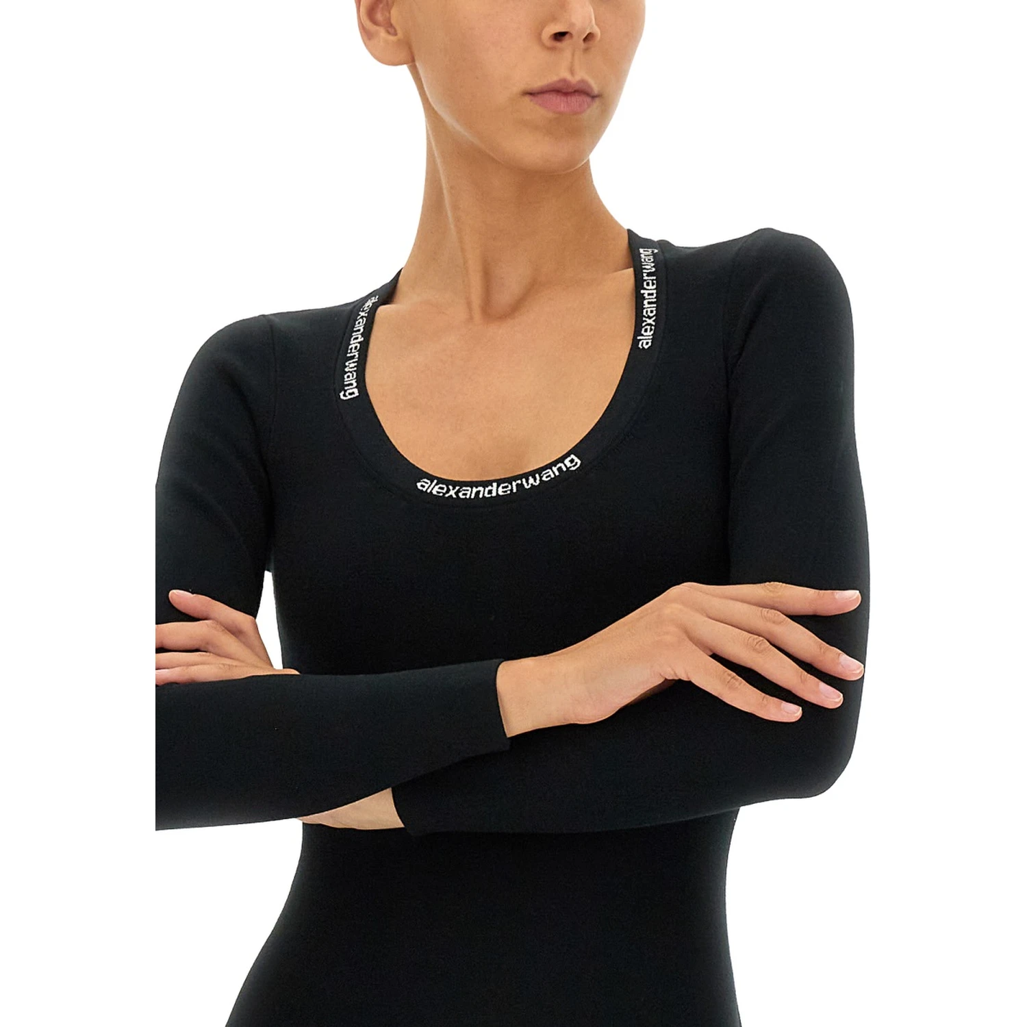 JACQUARD LOGO DRESS