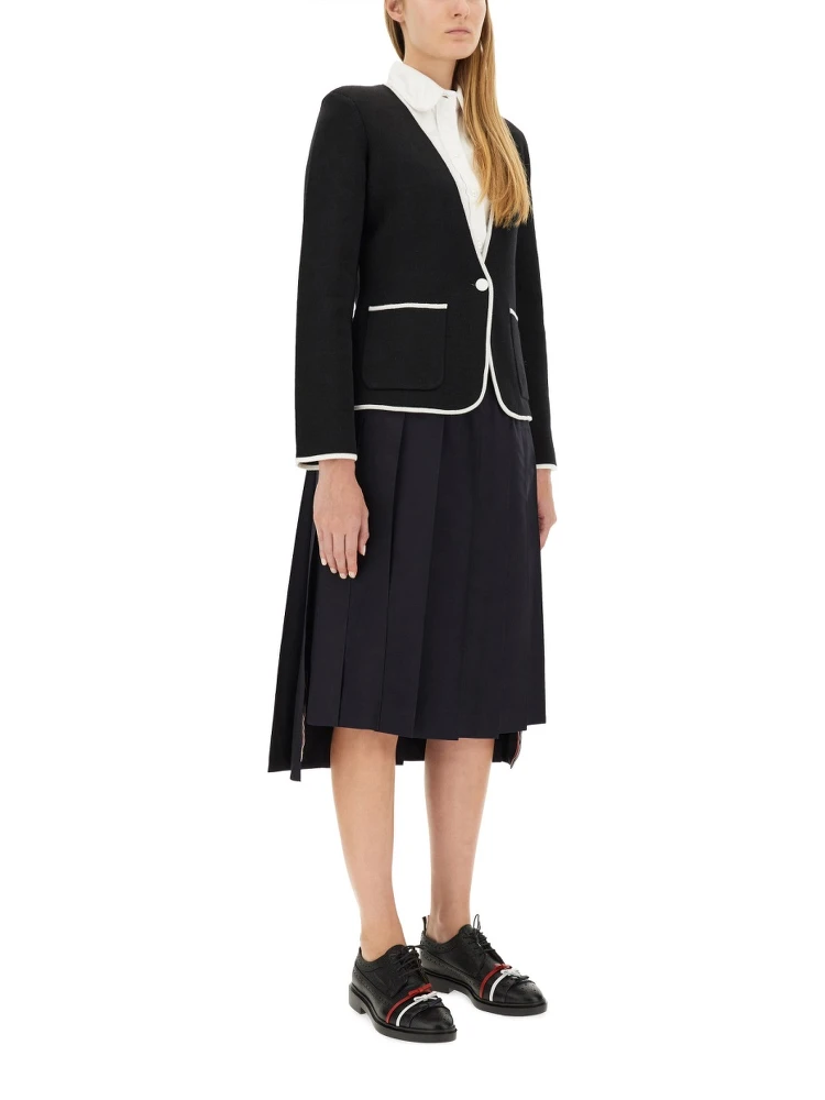 SINGLE-BREASTED COLLARLESS JACKET alternative