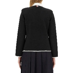 SINGLE-BREASTED COLLARLESS JACKET