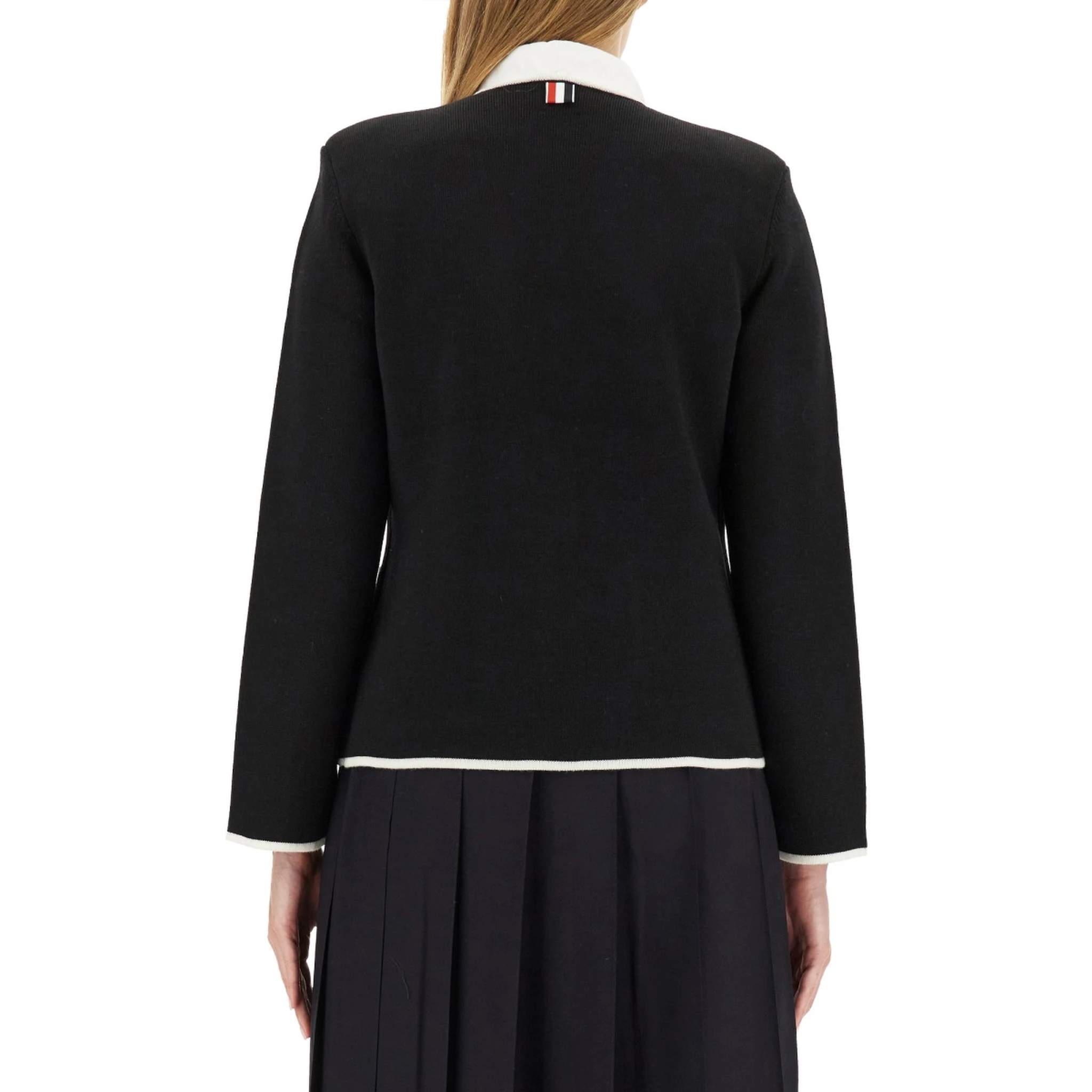 SINGLE-BREASTED COLLARLESS JACKET