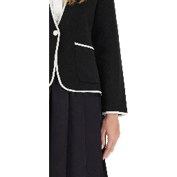 SINGLE-BREASTED COLLARLESS JACKET